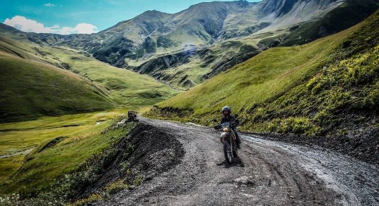 Parcours de moto en Auvergne